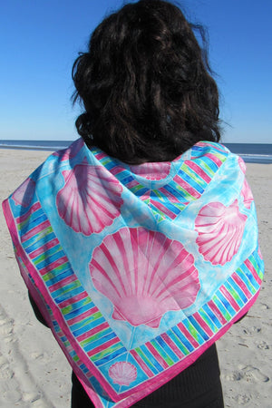 #SS216-Calico Pink Scarf