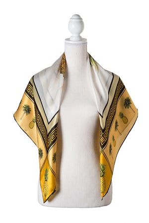 Pineapple Scarf by Eden Shell on Bust Form