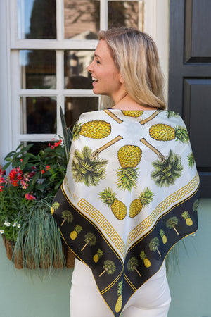 Pineapple and Palmetto Palm Scarf by Eden Shell on Model